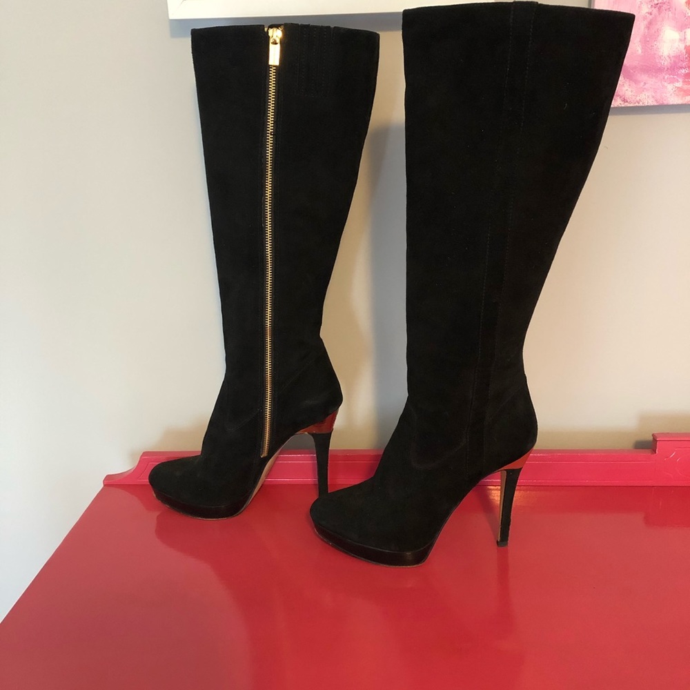 Michael Kors Knee High Black Stiletto boots 8.5